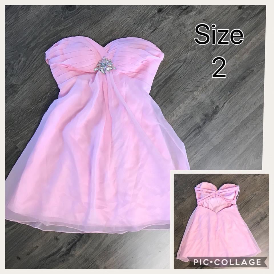 Light Pink Strapless Cocktail